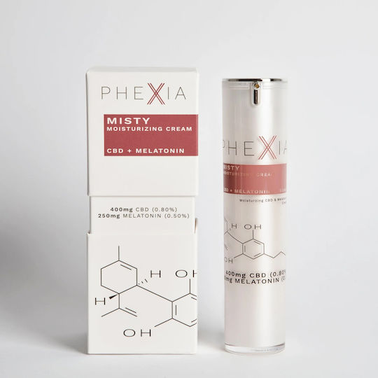 Phexia Misty Cremă de Față Hidratantă și Anti-îmbătrânire 72 Ore cu CBD, Melatonină 50ml