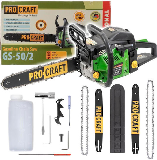 ProCraft Αλυσοπρίονο Βενζίνης 49.3cc με Λάμα 40cm και Easy Start