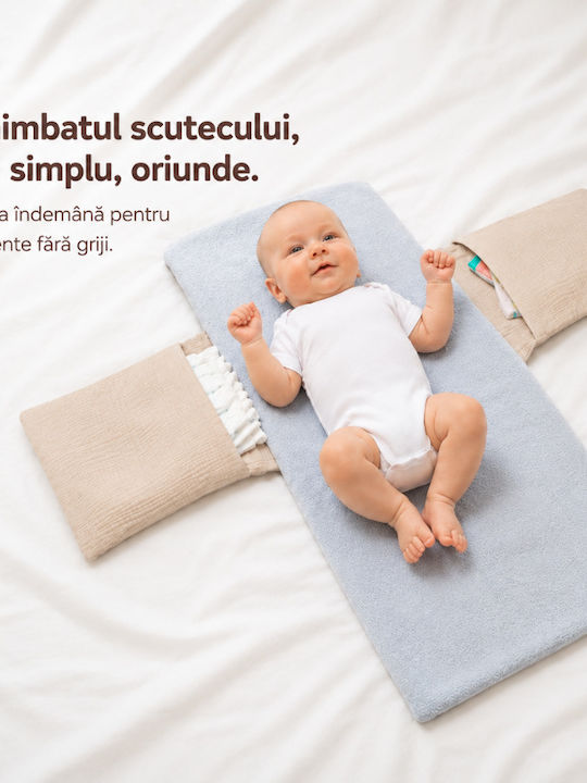 Kidizi Tragbare Wickelauflage Beige 78x30cm