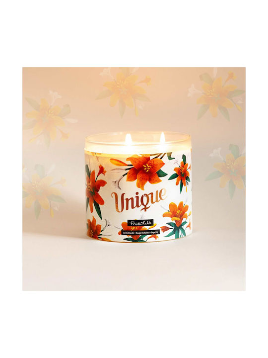 Frida Kahlo Lumânare Unică Naturală 3 Fitile 400ml Vanilie și Chihlimbar