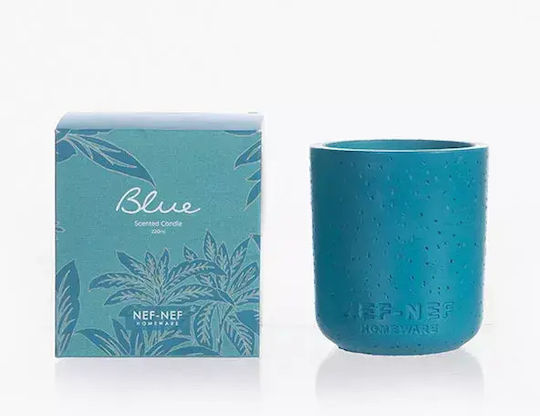 Nef-Nef Homeware Aromatisch Kerze in Gefäß Blau 220gr