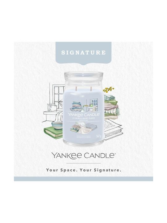 Yankee Candle Aromatic Candle Signature Jar With Perfume A Calm & Quiet Place 567gr