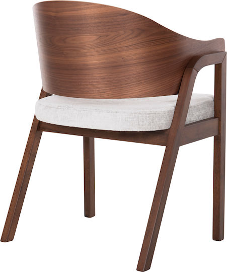 Rubberwood Председки Трапезария Walnut-grey 2бр 56x56x78бр