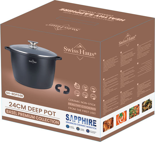 Swiss Haus Basle Deep Pot Made of Aluminum 7L / 24cm