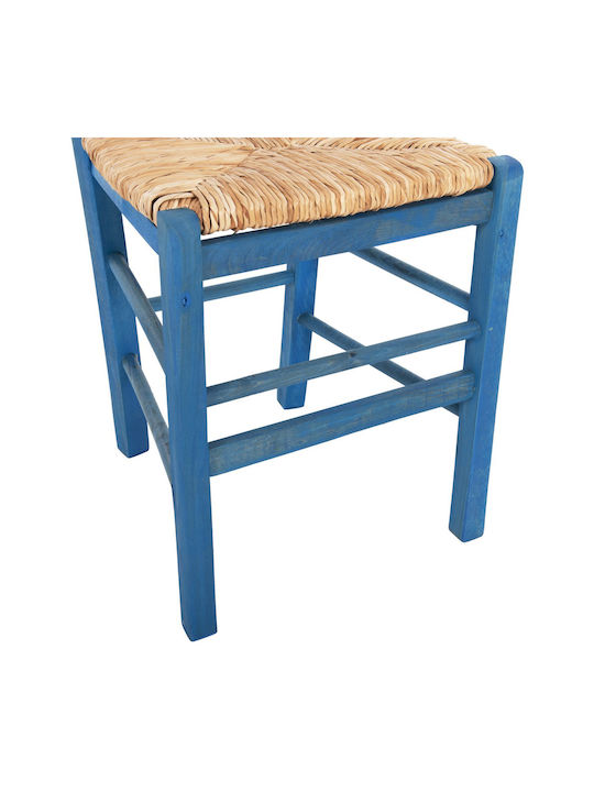 Καρέκλα Καφενείου Ξύλινη Μπλε 40x42x88εκ.