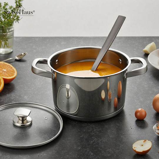 Swiss Haus Deep Stainless Steel Pot 2lt / 16cm