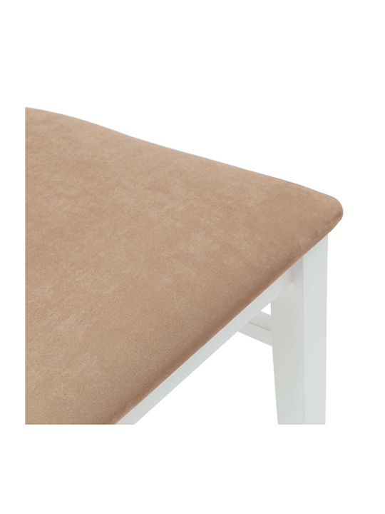 Wooden White Dining Chairs 2 Pieces 50.5x54.5x105.5cm