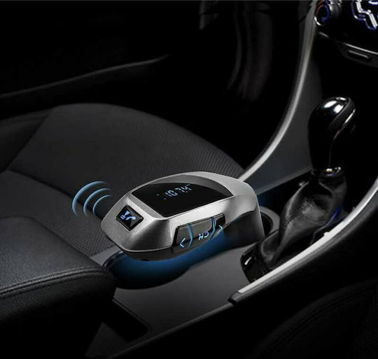 Handsfree System Headset FM Transmitter & Dual USB Car Charger Bluetooth MP3 Player