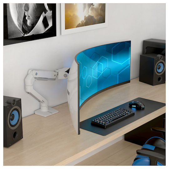 Ergotron Wall Mounted Monitor Stand up to 57" with Arm White (45-694-216)