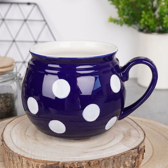 Orion Becher Keramik Blau 850ml