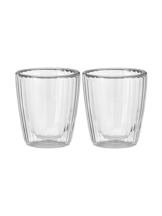 Excellent Houseware Glass Transparent Mug 250ml 2 Pieces