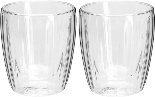 Excellent Houseware Κούπα Γυάλινη Διάφανη 125ml 2τμχ