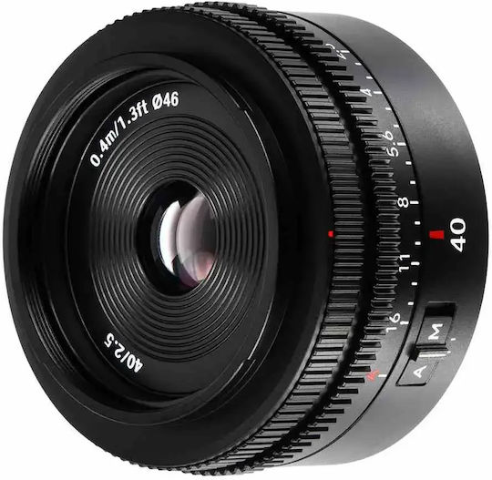 7artisans Full Frame Φωτογραφικός Φακός AF 40mm f/2.5 Σταθερός για Sony E Mount Μαύρος