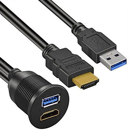 Ampire Xhb150 HDMI USB Verlängerungskabel 150cm
