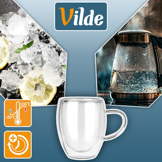 Orion Becher Glas Transparent 320ml 2Stück