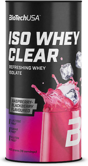Biotech USA Iso Whey Zero Clear Proteinquelle Molke mit Geschmack Tropical Fruit 400g