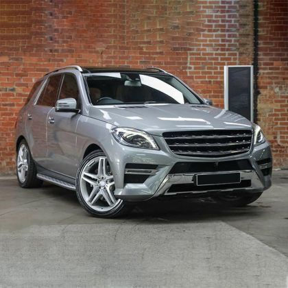 Фарове За Автомобил Mercedes ML W166 2011-2016 LED Черни Крушки H9 Комплект 2 Бройки Depo