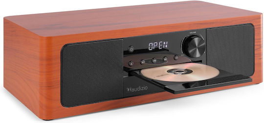 Audizio Ηχοσύστημα 2.0 Lunata SOHIF1039 50W με CD Player και Bluetooth Cherry