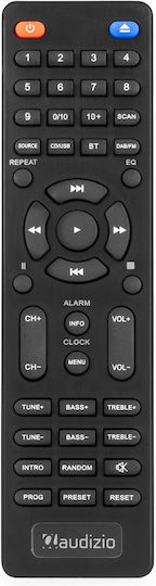 Audizio Ηχοσύστημα 2.0 Lunata SOHIF1040 50W με CD Player και Bluetooth Dark Wood - Black