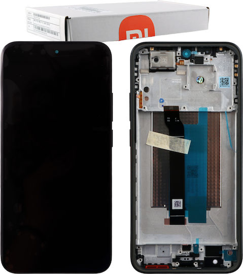 Ersatzbildschirm mit Touch-Mechanismus Rahmen Xiaomi Redmi Note 15 Pro 5G Schwarz Service Pack 56001900p1600