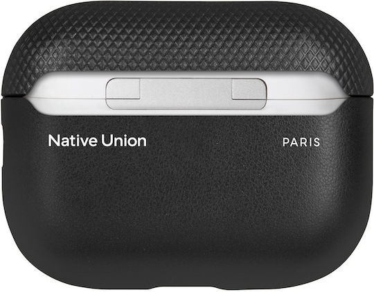 Native Union Leder Kunststoff Silikon Tasche in Schwarz für Apple AirPods Pro 3
