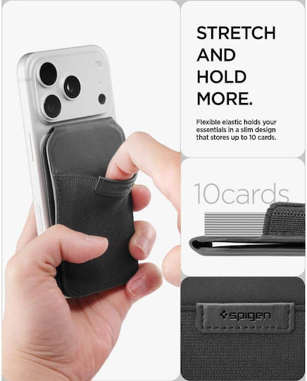 Spigen MagSafe Husă pentru Carduri Slim Fold MagFit în Culoare Neagră