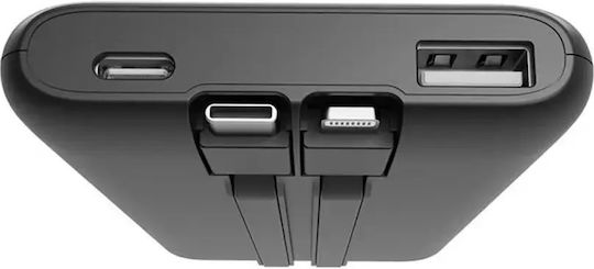 Energenie Външна Батерия 10000mAh 20W с USB-A Изходен Порт и USB-C Изходен Порт Power Delivery / Бързо Зареждане Черна