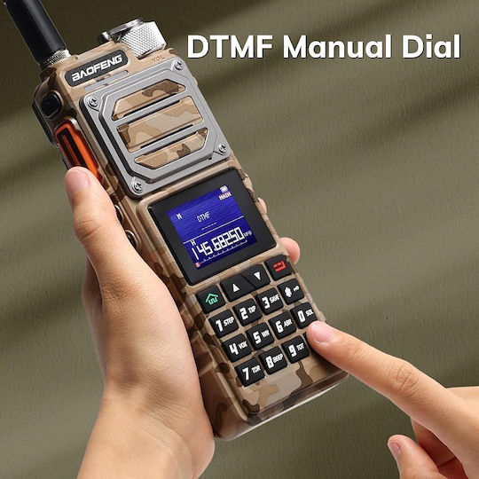Baofeng UV-25 Ασύρματος Πομποδέκτης UHF/VHF 10W με Έγχρωμη Οθόνη Army Yellow