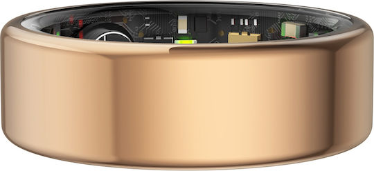 Maxlife MXSR-100 Size 10 Smart Ring 20mm Waterproof with Heart Rate Monitor Gold