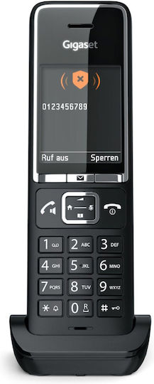 Gigaset Comfort 550HX Ασύρματο Τηλέφωνο με Ελληνικό Μενού Μαύρο