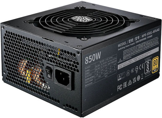CoolerMaster MWE Gold 850 V2 850W Черен Компютърно захранване Пълен модул 80 Plus Gold