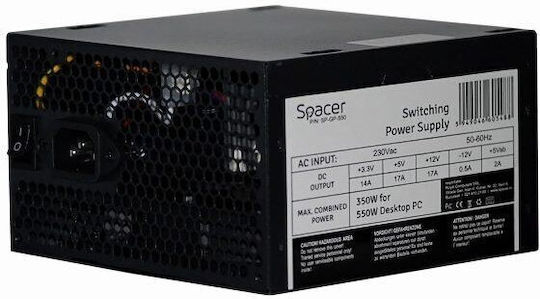 Spacer GP-550 350W Negru Sursă de Alimentare Calculator Complet cu fir