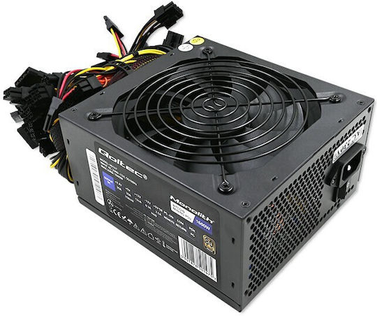 Qoltec 1600W Black Computer Power Supply Full Wired 80 Plus Gold (50147)