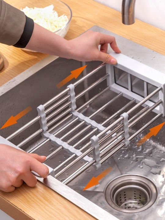Cake Land Organizer Für Die Küchenspüle Aus Kunststoff Grau