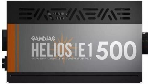Gamdias Helios E1-500 500W Μαύρο Τροφοδοτικό Υπολογιστή Full Wired