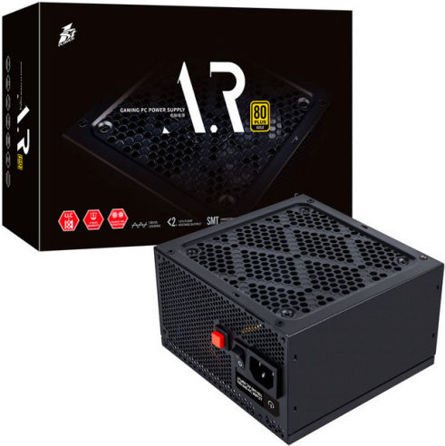 1STPLAYER 650W Μαύρο Τροφοδοτικό Υπολογιστή Full Wired 80 Plus Gold (PS-650AR)