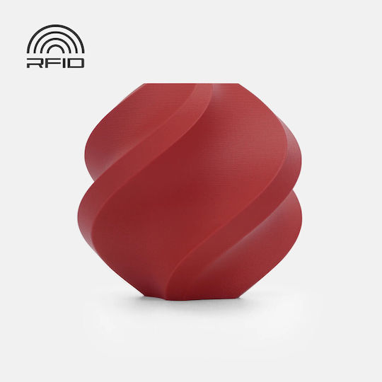 Bambu Lab PLA 3D Printer Filament 1.75mm Dark Red 1kg 1τμχ (Spool)