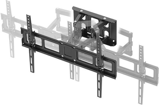 Hama Стойка За Телевизор 220898 Стенен Монтаж Екрани 32" До 85" Vesa До 600x400 До 50кг Регулируема Черна