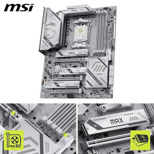 MSI MAG X870E GAMING PLUS MAX WIFI Дънна Платка ATX с AMD AM5 Сокет 7E70-016R