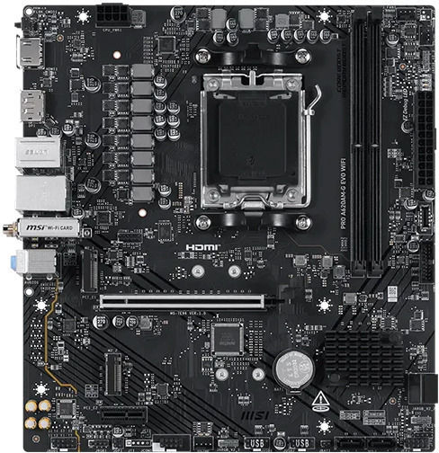 PRO A620AM-G EVO WIFI Mutterplatine Micro ATX mit AMD AM5 Steckdose 7E96-001R