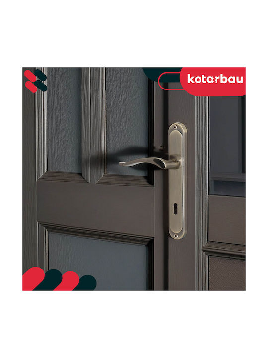 Kotarbau Buton WC Cu Placă Bronz