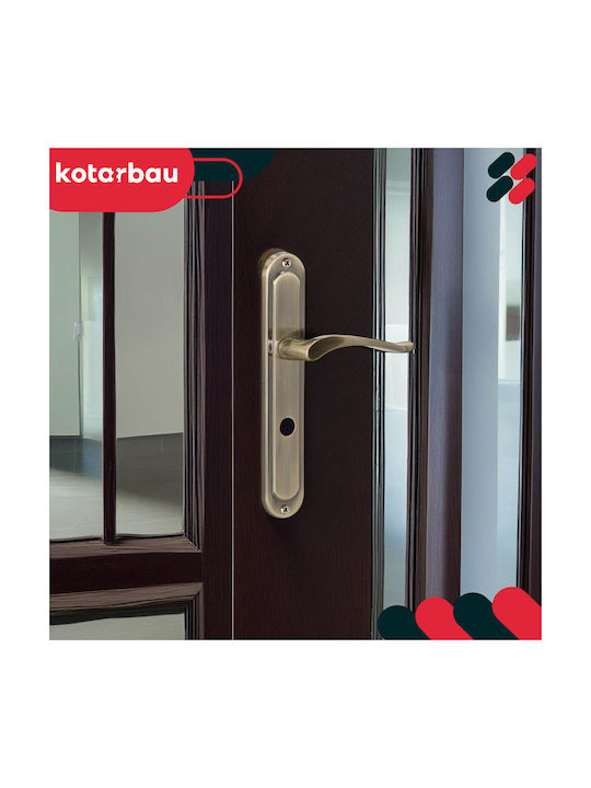 Kotarbau Buton WC Cu Placă Bronz