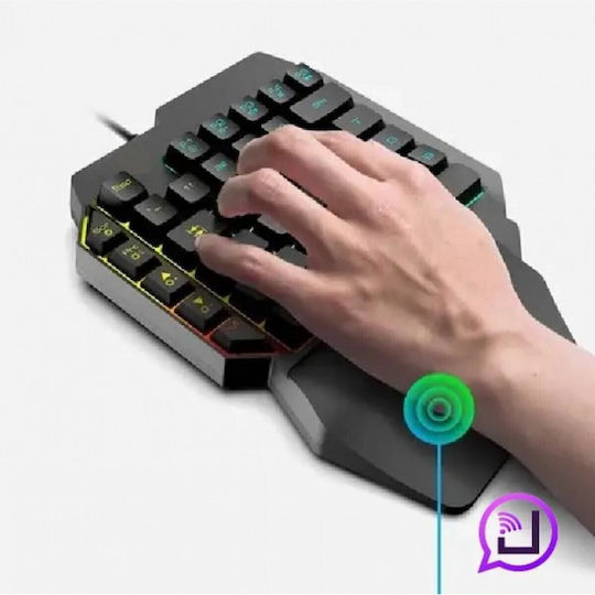Yelandar JX-K8 RGB Gaming KeyPad με RGB φωτισμό (Αγγλικό US)
