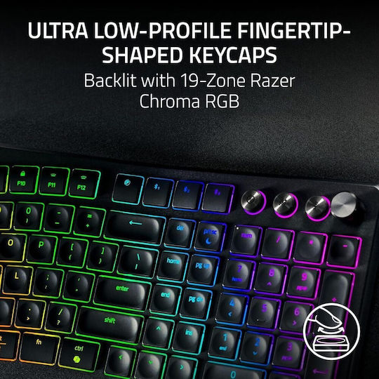 Razer Pro Type Ergo Wireless Gaming Keyboard with RGB Lighting (English US)
