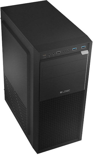 Logic J23 PRO Midi-Turm Computergehäuse Schwarz
