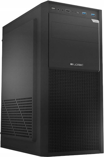 Logic J23 PRO Midi-Turm Computergehäuse Schwarz