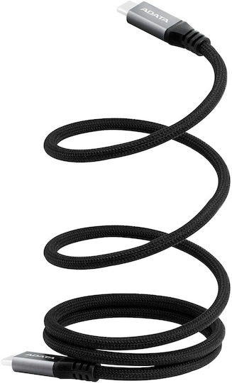 Adata Magnetic USB 2.0 Cable USB-C Male - USB-C 100W PD Black 1m