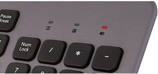 Yenkee YKM 2007CS Wireless Keyboard & Mouse Set English US Gray