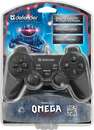 Defender 64247 Жичен Геймпад За PC Черен
