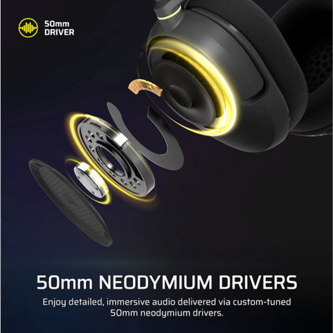 Corsair HS35 V3 Over Ear Gaming Headset with 3.5mm Connection Carbon for Nintendo Switch / Nintendo Switch 2 / PC / PS4 / PS5 / XBOX